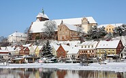 Blick auf den winterlichen Dom
