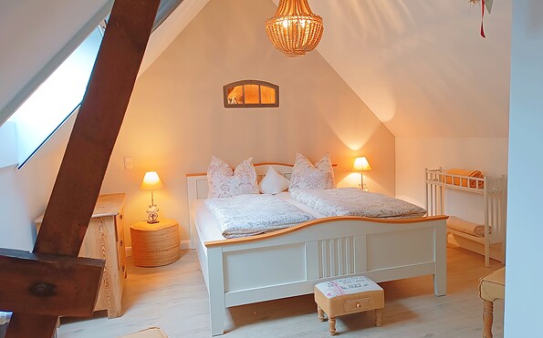 Heuzimmer im Schweinestall, Foto: Deichhof Garsedow, Lizenz: Kultur-, Sport- &amp; Tourismusbetrieb Wittenberge