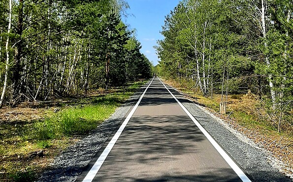 Der Heideradweg, Foto: Rainer Wilkens, Lizenz: Naturwelt Lieberoser Heide GmbH