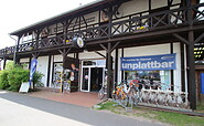 Die Radler-Scheune in Burg (Spreewald) - Eingang zum Service, dem Verkauf &amp; der Vermietung, Foto: R.Schmidt