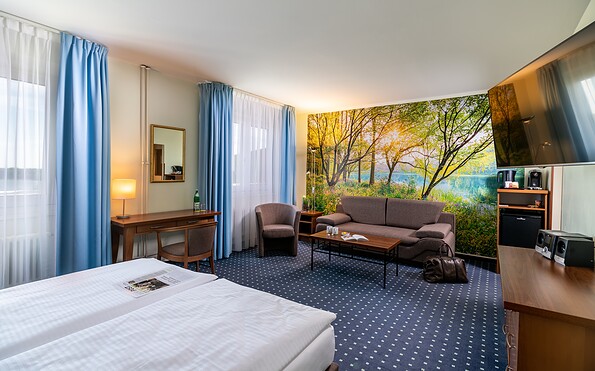 Panorama Studio Wohnbereich, Foto: AHORN Hotels &amp; Resorts, Lizenz: AHORN Hotels &amp; Resorts