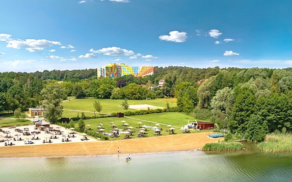 Badestrand am Lübbesee, Foto: AHORN Hotels &amp; Resorts, Lizenz: AHORN Hotels &amp; Resorts