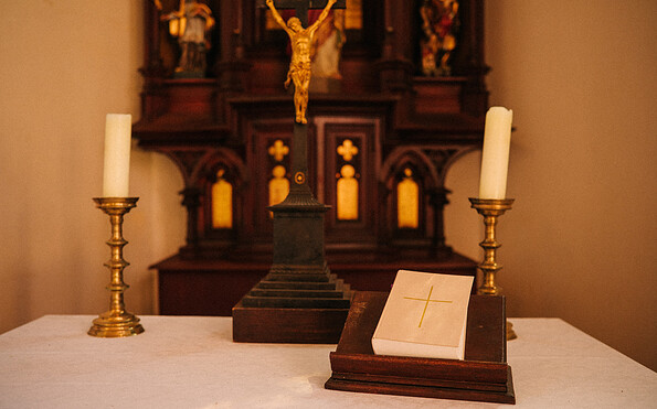 altar Dorfkirche Paaren im Glien, Foto: Steven Ritzer, Lizenz: Tourismusverband Havelland e.V.