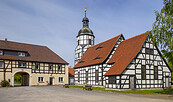 Gut Saathain Fachwerkkirche, Foto: Andreas Franke, LK EE, Lizenz: Andreas Franke, LK EE