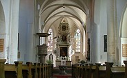 Liebfrauenkirche in Jüterbog, Blick zum Altar, Foto: Heike Schulze