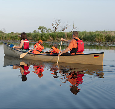 Kanutour im Nationalpark Unteres Odertal, canoe tour