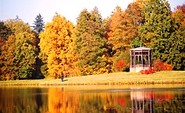 Ein Herbstbild vom Schlosspark Fürstlich Drehna