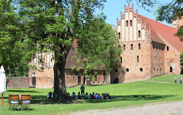 Schulbesuch im Kloster Chorin, Foto: Ulrike Schuhose