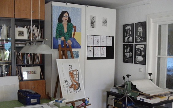 Blick ins Atelier Reblin, Foto: Maren Reblin