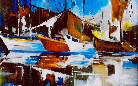 Acrylgemälde M. Zémsch, Foto: Manfred Zémsch
