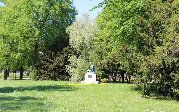 Kleist-Denkmal im Gertraudenpark in Frankfurt (Oder), Foto: Pressestelle Frankfurt (Oder)/ Torsten Walther