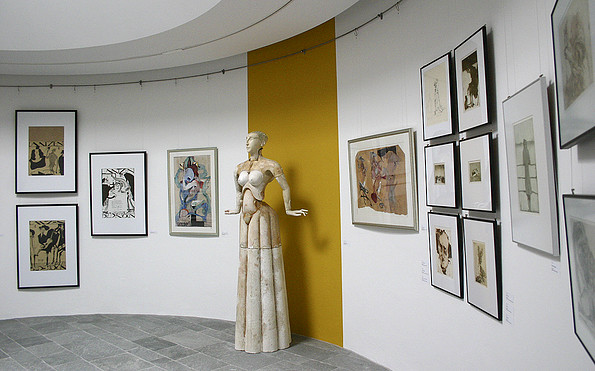 Blick in die Ausstellung, Foto: Paul-Wunderlich-Stiftung