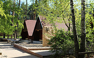 Holzhäuser im Jugendbildungszentrum Blossin