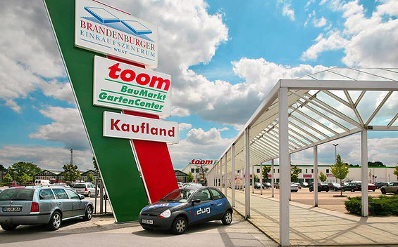 Brandenburger Einkaufszentrum Wust, Foto: mfi