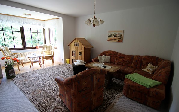 Wohnzimmer der Ferienwohnung Frömmrich in Eichhorst, Foto: Roland Siegfried Krause