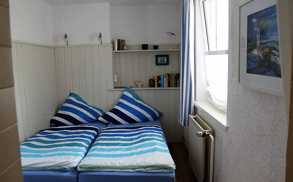 Schlafzimmer der Ferienwohnung Schmock in Elisenau, Foto: Stefanie Schmock