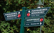 Wegweiser Panaoramaweg Werderobst im Havelland, Foto: Tourismusverband Havelland e.V.