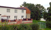 Außenansicht der Ferienwohnung "Zur Biberburg" in Friedrichswalde, Foto: Familie Schädler
