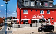 Außenansicht Pension und Café &quot;Zur Möwe&quot; Wittenberge