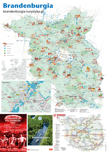 Mapa Kraina turystyki Brandenburgia