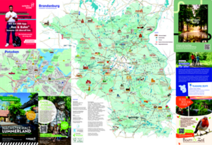 Brandenburg-Karte Urlaub und Ausflüge im Reiseland Brandenburg