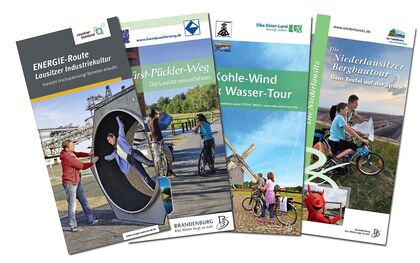 Flyer ENERGIE-Route und Lausitzer Industriekultur