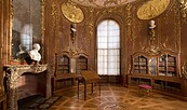 Schloss Sanssouci, Bibliothek Friedrichs II., Foto: Leo Seidel, Lizenz: SPSG