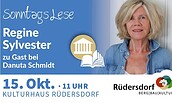 SonntagsLese: Regine Sylvester zu Gast bei Danuta Schmidt, Foto: Danuta Schmidt, Lizenz: Museumspark Rüdersdorf