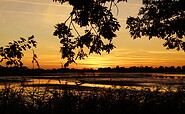 Sonnenuntergang an den Peitzer Teichen, Foto: Amt Peitz, Lizenz: Amt Peitz