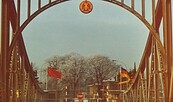 Grenzstation Glienicker Brücke, 1980er Jahre , Foto: Hans-Dieter Behrendt, Lizenz: Archiv Hans-Dieter Behrendt