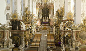 Innenaufnahme Kath. Stiftskirche, Foto: Bernd Geller, Lizenz: Bernd Geller