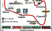 Unsere Fahrstrecke mit dem Nikolaus, Foto: i.M. CHz, Lizenz: Berliner Eisenbahnfreunde e. V.