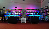 Bühne der Amtsbibliothek, Foto: Mirko Huhle, Lizenz: Amt Peitz