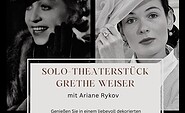 Solo Theaterstück Grethe Weiser, Foto: Romy Schneider  Archiv &amp; Museum e.V., Lizenz: Romy Schneider  Archiv &amp; Museum e.V.