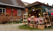 Weihnachtsmarkt außen am Landhaus Alte Schmiede, Foto: C. Weisser, Lizenz: Landhaus Alte Schmiede