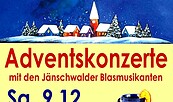 Plakat Adventskonzert, Foto: WIR für Jänschwalde e.V., Lizenz: WIR für Jänschwalde e.V.
