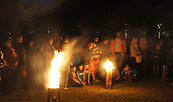 Treffpunkt Lagerfeuer, Foto: Elke Englert, Lizenz: Stadt Schwedt/Oder