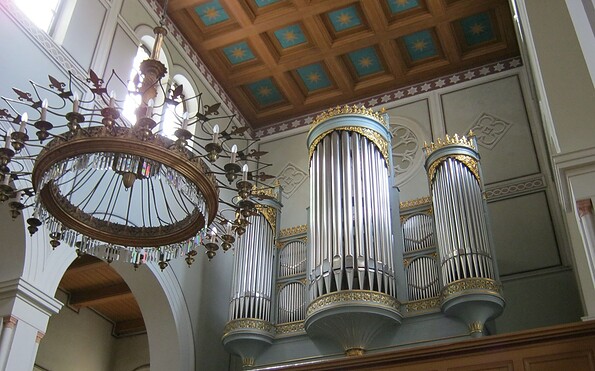 Kirche Caputh_Orgel, Foto: Kultur- und Tourismusamt Schwielowsee, Lizenz: Kultur- und Tourismusamt Schwielowsee