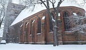 St. Marienkirche im Schnee , Foto: J. Warnei, Lizenz: Tourismusverein Angermünde e.V.