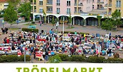 Plakat Trödelmarkt unterm Maibaum,, Foto: Bernd Flister, Lizenz: Lokales Bündnis für Familien Grünheide (Mark)