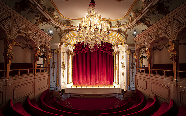 Schlosstheater Bühnenansicht, Foto: Cecilia Rogge, Lizenz: SPSG