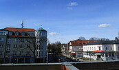 Blick auf die Bahnhofstraße Königs Wusterhausen, Foto: Petra Förster, Lizenz: Tourismusverband Dahme-Seenland e.V.