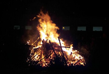 Osterfeuer in Töpchin