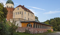 Einst Slawenburg, heute BUND-Besucher- und Auenzentrum