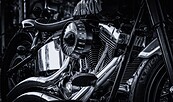 Biker Motorrad, altes Eisen, Foto: Unbekannt, Lizenz: Unbekannt