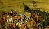 Friedrich I. bei der Jagd in Wusterhausen, Foto: Roland Handrick, Lizenz: SPSG