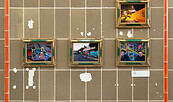 Ausstellungsansicht, Urban Art. Jubiläumsausstellung, BLMK Cottbus, 2023, Foto: Bernd Schönberger, Lizenz: BLMK