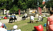 Fontan-Open-Air-Lesung mit Angela Hundsdorfer und Hans Machowiak., Foto: Fontane-Festspiele gUG, Lizenz: Fontane-Festspiele gUG