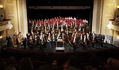 Das Philharmonische Orchester im Großen Haus, Foto: Marlies Kross, Theaterfotografin, Lizenz: Brandenburgische Kulturstiftung Cottbus-Frankfurt (Oder)