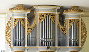 Orgel in der Kirche Lebusa, Foto: LKEE, Andreas Franke, Lizenz: LKEE, Andreas Franke
